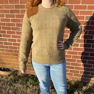Wool and suede Polo Ralph Lauren sweater